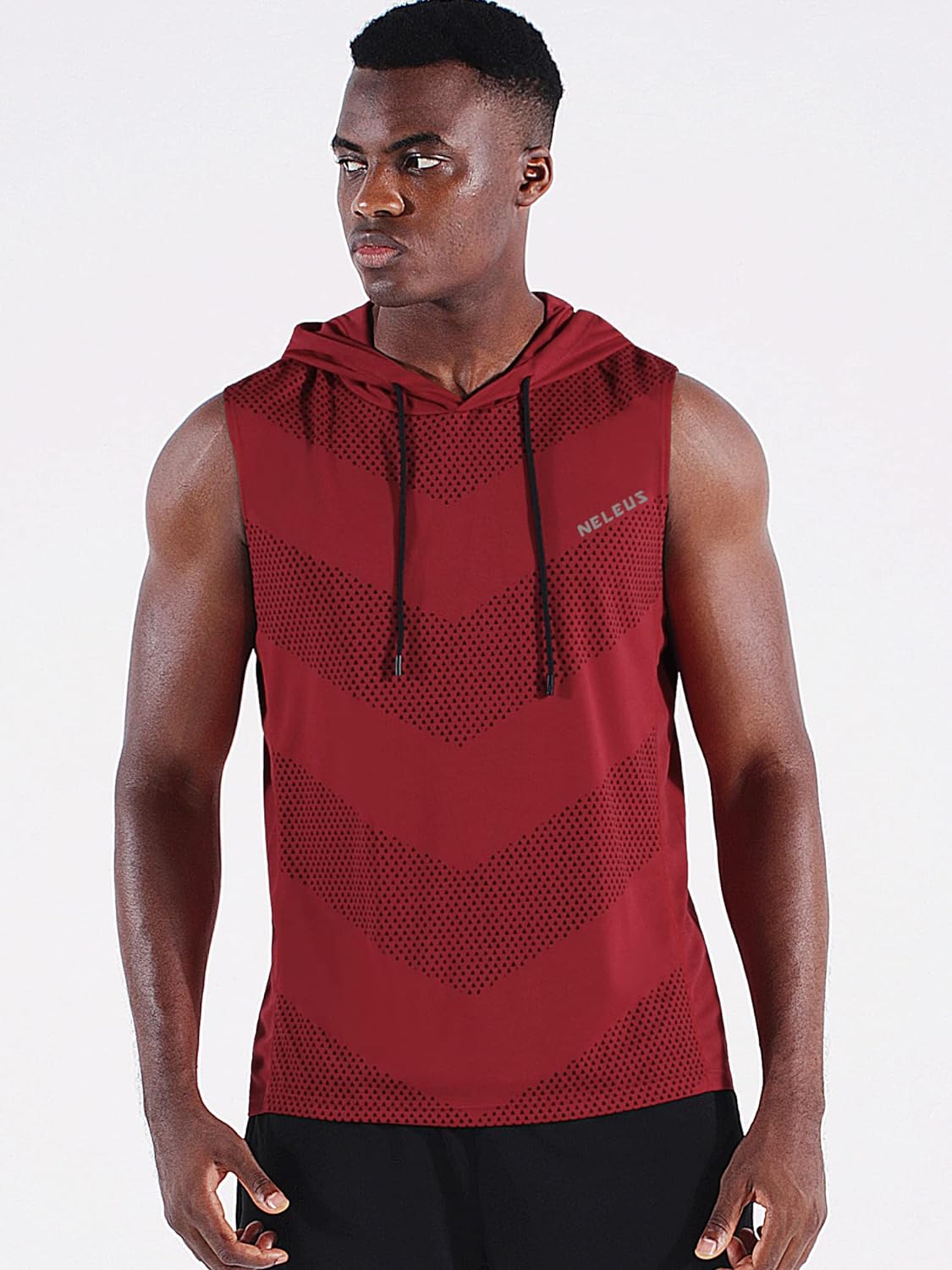 Men's Workout Tank Tops 3 Pack Sleeveless Running Shirts with Hoodie