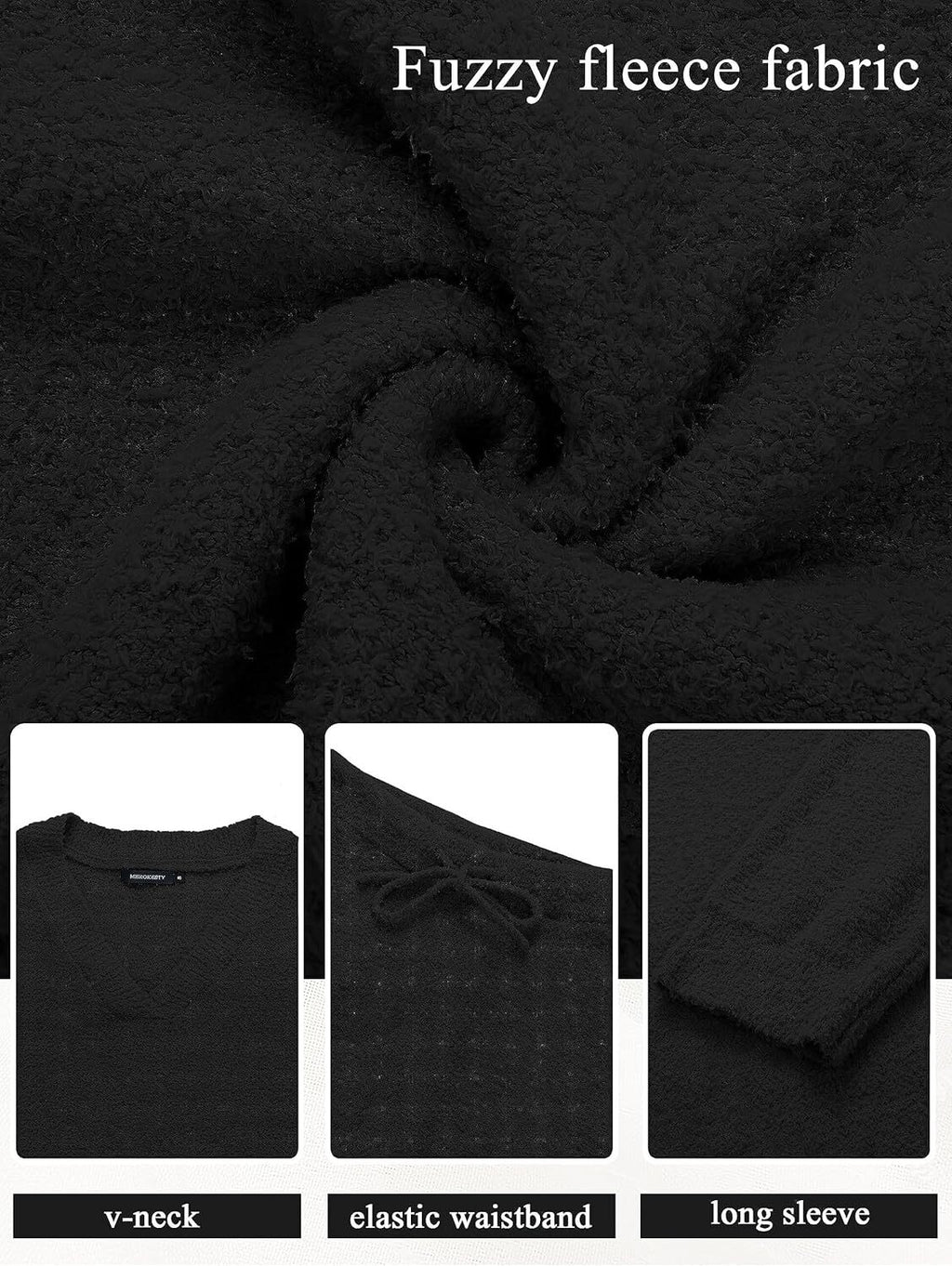 Christmas PromotionWomen's 2 Piece Outfits Fuzzy Fleece Pajama