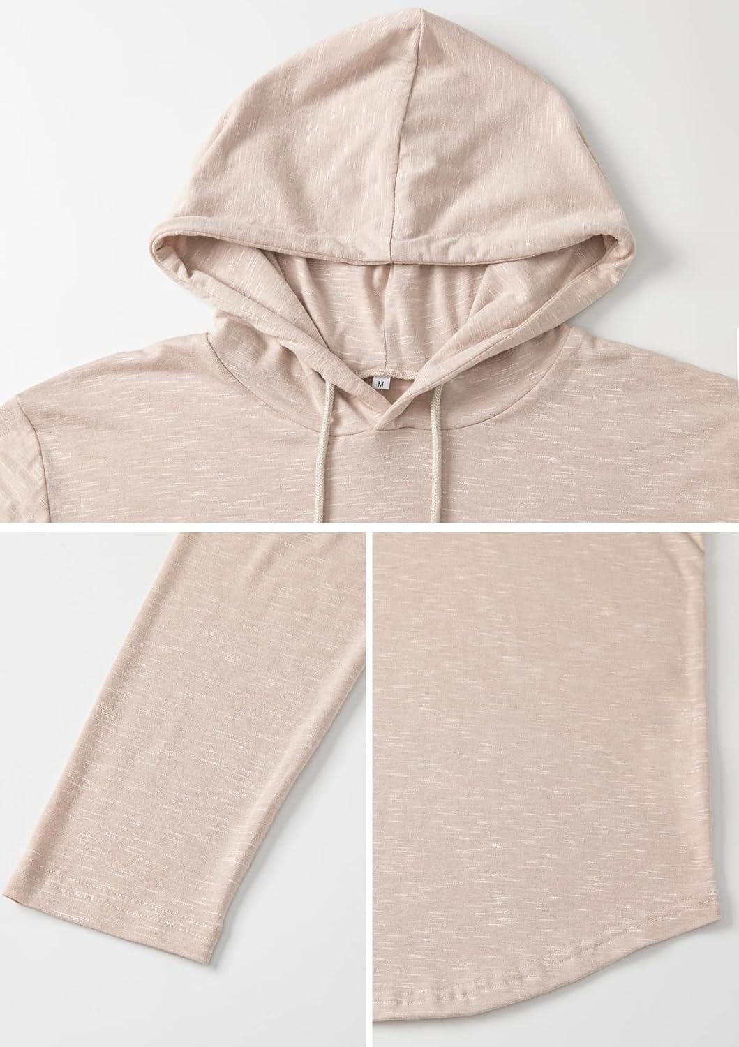 MANSDOUR Men's Athletic Hooded Shirts Long Sleeve Workout Sport Hoodie Casual Running T Shirt Quick Dry Pullover Top