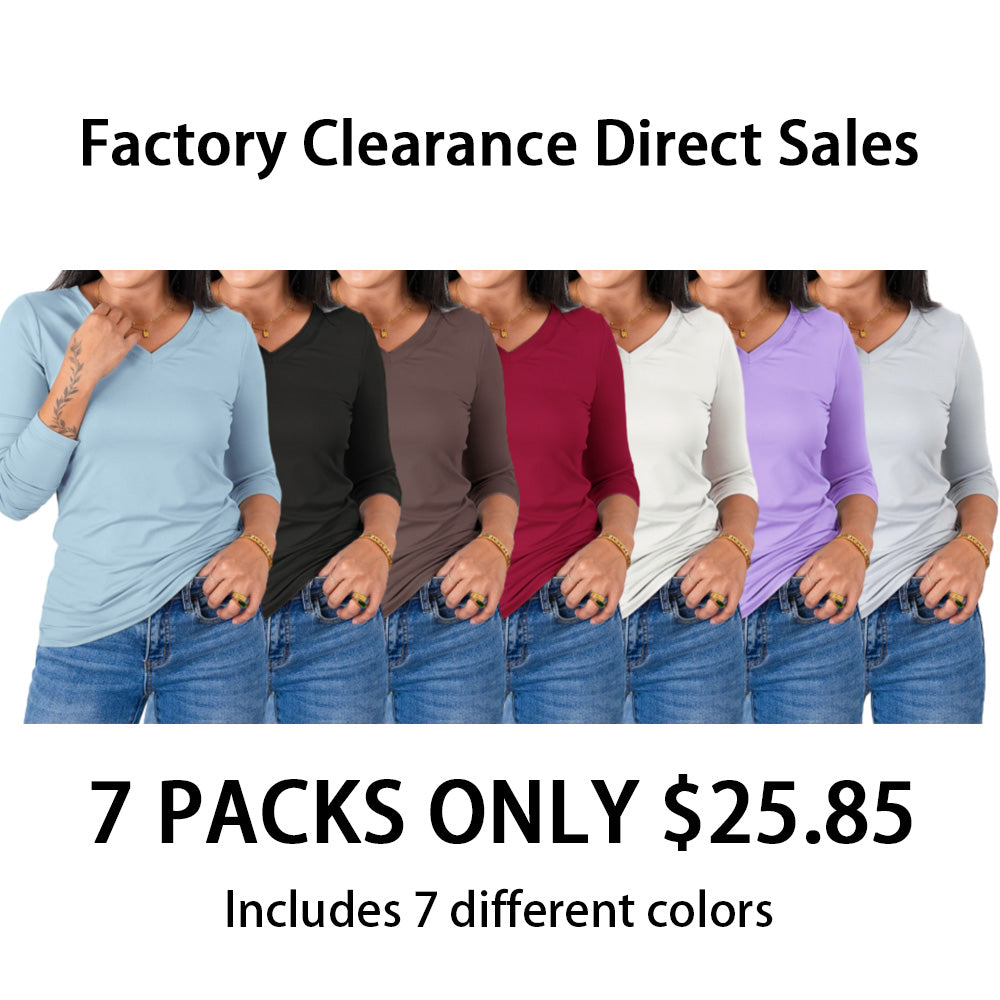 Microfiber Long Sleeve V-Neck Tee (Multiple Colors)