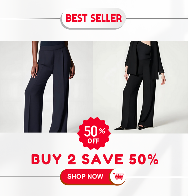 🔥 HOT SALE 50% OFF ✨ Crepe Pleated Women Trousers