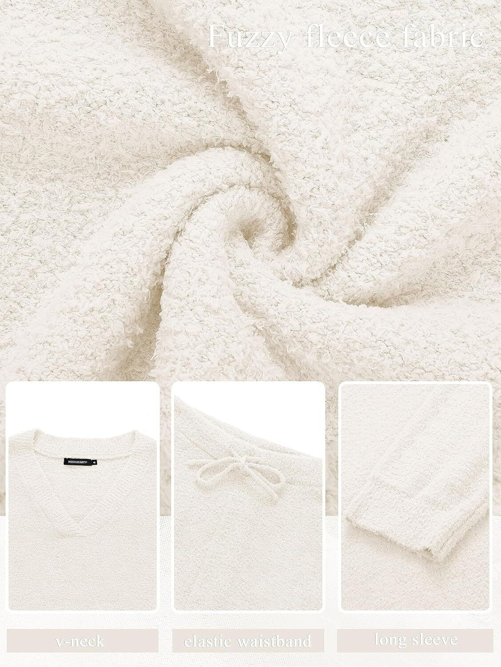 Christmas PromotionWomen's 2 Piece Outfits Fuzzy Fleece Pajama