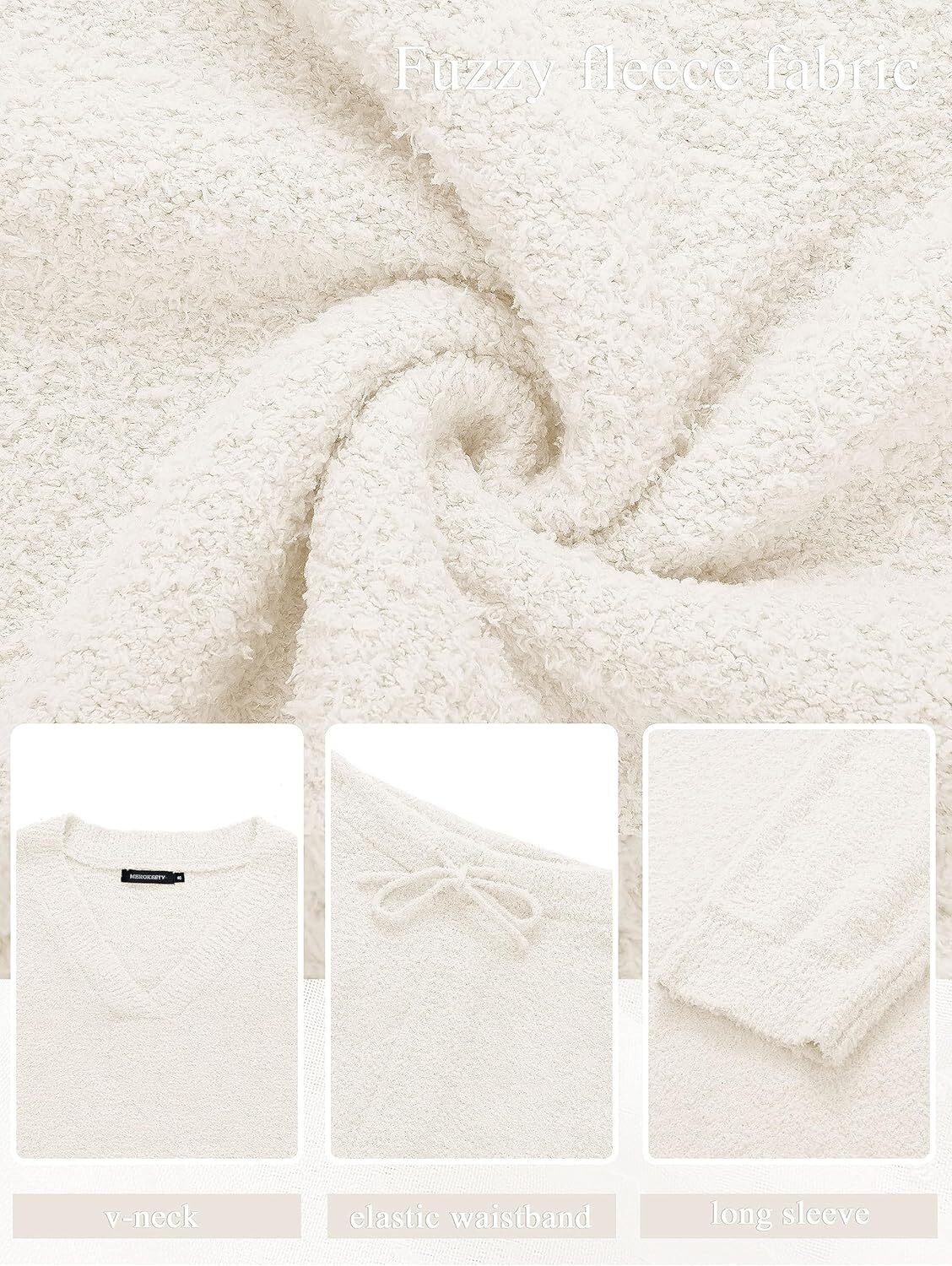 Christmas PromotionWomen's 2 Piece Outfits Fuzzy Fleece Pajama