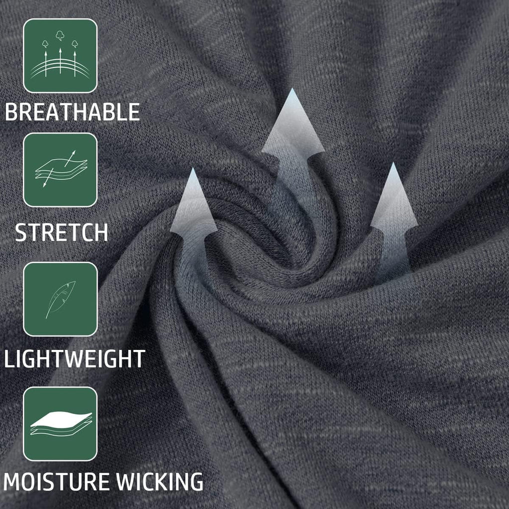 MANSDOUR Men's Athletic Hooded Shirts Long Sleeve Workout Sport Hoodie Casual Running T Shirt Quick Dry Pullover Top