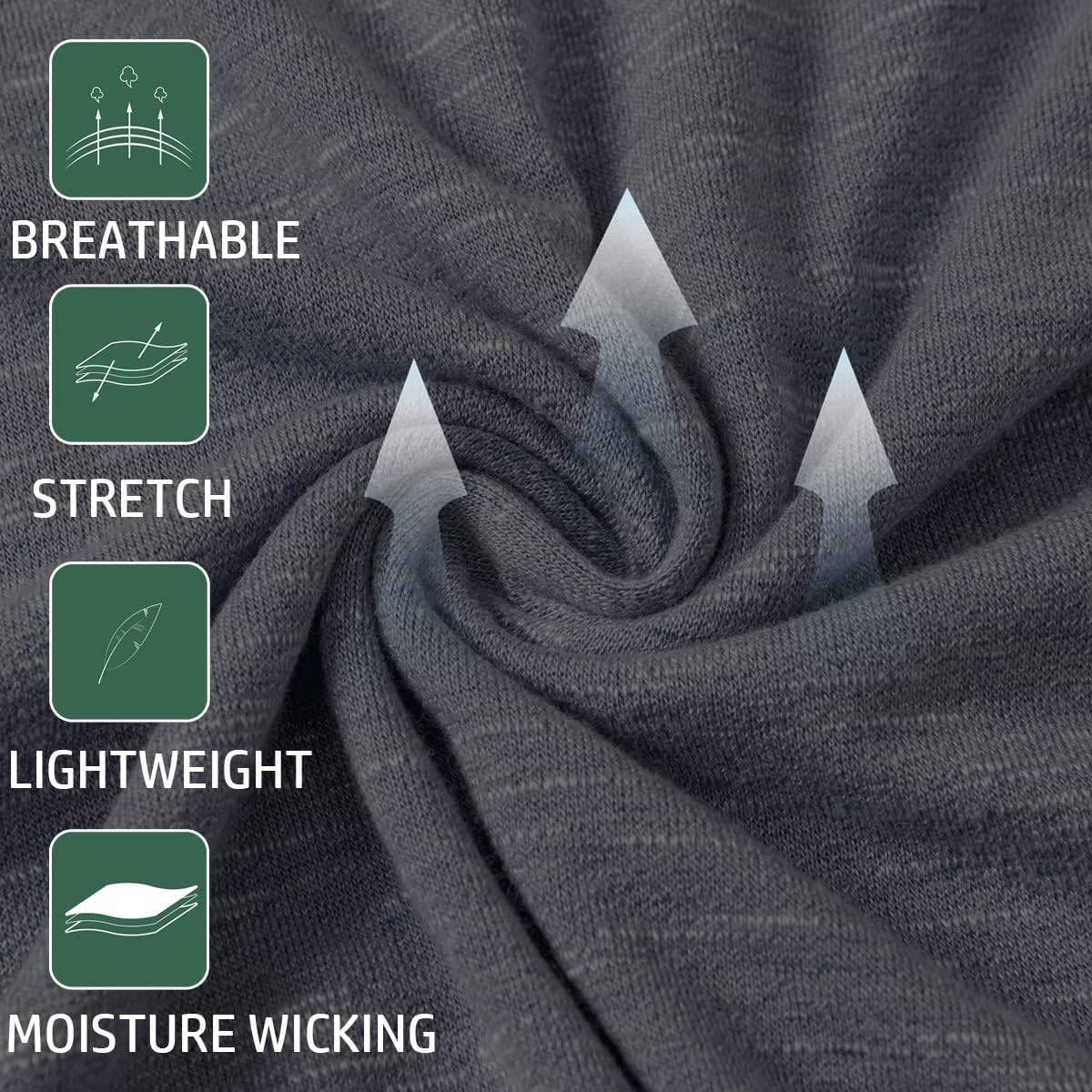 MANSDOUR Men's Athletic Hooded Shirts Long Sleeve Workout Sport Hoodie Casual Running T Shirt Quick Dry Pullover Top