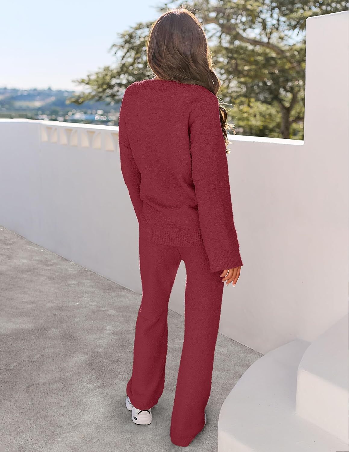 Christmas PromotionWomen's 2 Piece Outfits Fuzzy Fleece Pajama