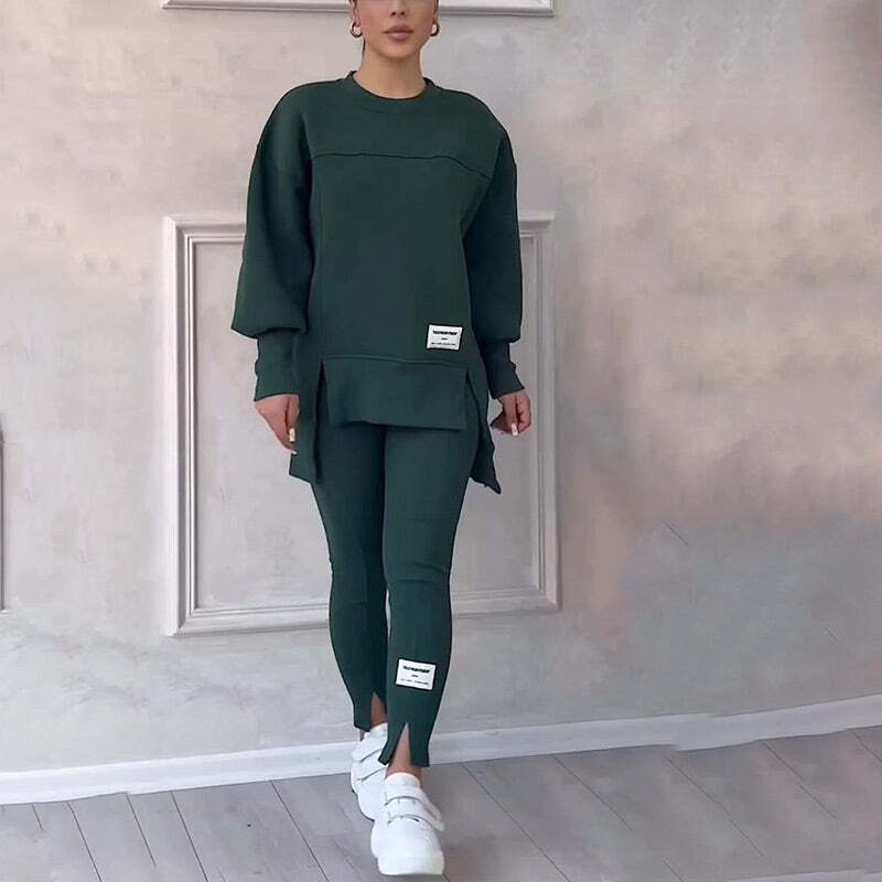 Women's Casual Sweatshirt Set Casual Leggings